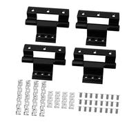 HOLIDYOYO 4 Pcs Heavy-Duty Aluminum Broken Bridge Door and Window Hinges Soft-Closing Casement Hinges for Cabinets Cupboards Wardrobes Space-Saving Home Decor Accessories