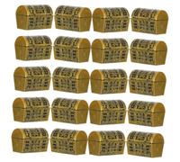HOLIDYOYO 40pcs Mini Pirate Treasure Chest Storage Boxes Realistic Vintage Style for Halloween Party Favors Birthday Decorations Christmas