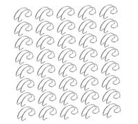 HOLIDYOYO 40pcs Steel Wire Cage Door Hooks Creative Hooks for Pigeon and Household Use Maximize Space Utilization with Artistic Design Easy to Install