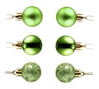 HOLIDYOYO 48pcs Green Christmas Balls 3cm Plastic Hanging Bauble Shatterproof Xmas Tree Ornament Reusable Decoration for Home Office