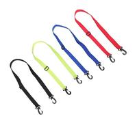 HOLIDYOYO 4Pcs Adjustable Ski Boot Carrier Strap Set 25Mm X 1.5M - Red, Blue, Black, Light Green - Snowboard and Roller Skate Boot Fixing Leash for Unisex Winter Sports