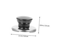 HOLIDYOYO 4Pcs Black Tea Kettle Lid Knobs Replacement Practical Heat-Resistant Electric Kettle Cover Fittings Easy to Install Whistling Accessories for Standard