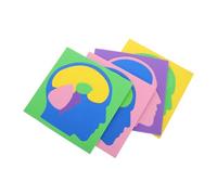 HOLIDYOYO 4pcs Brain Anatomy Jigsaw Puzzle Educational Human Brain Model for Montessori Stem Learning Classroom Activity DIY Creativity Family Interaction