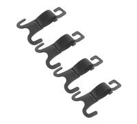 HOLIDYOYO 4pcs Car Seat Headrest Hooks Abs Heavy Duty Hangers Organizer for Bags Clothes Vehicle Back Seat Storage