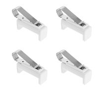 HOLIDYOYO 4pcs Car Sun Visor Garage Door Opener Remote Holder Clips - White Plastic Remote Control Mount for Vehicle Sunshade Accessories