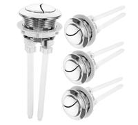HOLIDYOYO 4pcs Dual Push Toilet Tank Buttons Replacement Durable Hand Press Toilet Water Tank Valves with Built in Spring Easy Installation for Bathroom Seat Fittings Random Color
