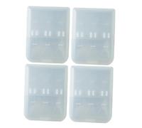 HOLIDYOYO 4pcs Electric Toothbrush Head Storage Case Capacity Travel Accessory Dustproof Container Holder Compatible with Models