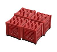 HOLIDYOYO 4pcs Fish Tank Filter Box Water Purifier Cube Reusable Easy Cleaning Abs Material 4.68x4.68x4.44in Stylish Design for Horse Troughs and Fish Tanks Filter Media