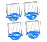 HOLIDYOYO 4pcs Hand-woven Straw Bird Nesting Bowl Coconut for Finch Parakeet and Budgie Breeding Comfortable and Secure Nesting Environment for Birds