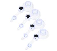 HOLIDYOYO 4pcs Inflatable Air Pump Replacement Nozzle with Leakproof Dual Insurance Valve Multi-functional Adapter for Tent Air Bed Pool Float Outdoor Camping Accessories