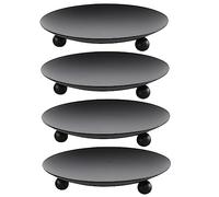 HOLIDYOYO 4pcs Iron Candleholders Tabletop Candle Stand for Table with Simple Shaped Design and Retro Charm, for Dinner and Party Decorations to Create a Warm Atmosphere