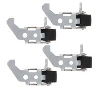 HOLIDYOYO 4Pcs Iron Frame Pinch Roller Wheels for Tape Recorders Audio Radio Cassette Replacement Friction Surface Compact Design