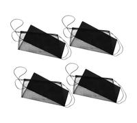 HOLIDYOYO 4pcs Mesh Sports Ball Bags with Drawstring Closure Breathable String Sack Backpacks for Basketball Soccer Volleyball Football Reinforced Stitching for Travel Gym Beach Use