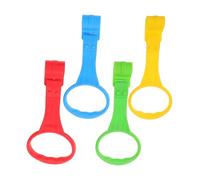 HOLIDYOYO 4pcs Pull Up Rings Cot Standing Assistant for Walking Exercises Lightweight and Easy to Install Pull Rings for Newborns Safe and Sturdy Design for Confident Standing