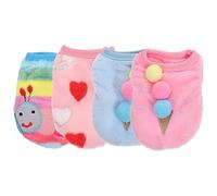 HOLIDYOYO 4Pcs Puppy Clothes Breathable Pet Costumes for Winter Cute Patterns for Dogs for Parties Photos Comfortable Warm