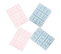 HOLIDYOYO 4pcs Rabbit Cage Foot Mats Small Animal Floor Pads with Hollow Design for Urine Drainage Cuttable and Splicable Bunny Mats for Guinea Pigs and Pets in Living Room Bathroom