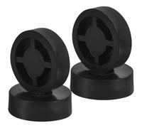 HOLIDYOYO 4pcs Speaker Isolation Feet Rubber Pads 45x15mm Anti-Vibration Subwoofer Turntable Stand Base Mats for Home Audio Equipment