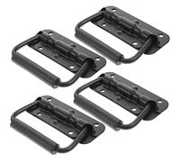 HOLIDYOYO 4pcs Spring Loaded Surface Mount Boat Ring Pull Handles Stainless Steel Replacement for Cabinets Toolboxes Crates Heavy Duty Design
