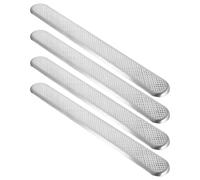 HOLIDYOYO 4pcs Stainless Steel Blind Paving Tiles Anti-Slip Pineapple Texture 280x35x5mm for Sidewalks, Metro Stations, Airports Tactile Pathway Tiles for Visually Impaired Safety