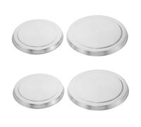 HOLIDYOYO 4pcs Stainless Steel Induction Cooktop Protectors Stove Cover for Kitchen Decor Cooker Hood Accessory