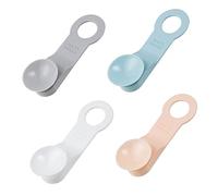 HOLIDYOYO 4Pcs Toilet Seat Lifters with Suction Cup Handles Hygienic Bathroom Accessory for Easy Lid Lifting Reusable Non Glue Design Suitable for Home Office Hotel and Restaurant Use White