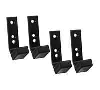 HOLIDYOYO 4Pcs Wall Mounted Barbell Rack Heavy Duty Gym Accessories Barbell Holder for Home Fitness Equipment Space Saving Durable Weight Storage Organizer