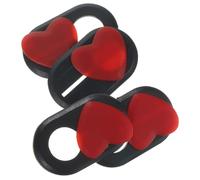HOLIDYOYO 4pcs Webcam Slider Camera Covers Privacy Lens Protectors Laptop Phone Computer Camera Shield Covers Heart Pattern for Anti-peeping