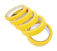 HOLIDYOYO 5 Rolls Adhesive Masking Tape Premium Crepe Paper Painters Tapes for Furniture Arts and Crafts Easy Tear and Residue Removal Multipurpose for Painting and Marking