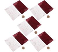 HOLIDYOYO 5 Sets Wedding Invitation Packs Banquet Invitations Velvet Envelope Set with Wax Seal Refined Elegance Soft Touch Elegant Style for Formal Wedding
