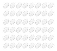 HOLIDYOYO 50 Pairs Soft Silicone Nose Pads for Glasses Replacement Slip-On Flat Insert Nose Piece for Frameless Eyewear Anti-Slip for Reading and Sunglasses