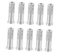 HOLIDYOYO 50pcs Aluminum Arrow Inserts Lightweight Threaded Shaft Adapters for Target Practice and Hunting Compatible with Various Arrow Shafts for Enhanced Accuracy and Training