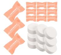 HOLIDYOYO 50Pcs Disposable Compressed Face Towels Tablets, Portable Mini Washcloths for Travel and Outdoor Use, Pink Compact Compressed Wash Towels for Daily Facial Cleansing