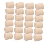 HOLIDYOYO 50pcs Solid Wood Round Cylinders for DIY Crafts and Educational Models Natural Wooden Blocks Enhancing Spatial Awareness and Fine Motor Skills