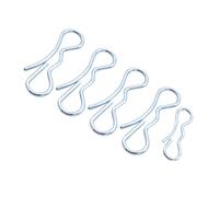 HOLIDYOYO 5pcs Alloy-steel Cotter Pins Set Bow Tie Lock Design Mechanical Industry Fastening Split Pins Silver for Industrial and Scientific Applications