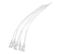 HOLIDYOYO 5pcs Baby Bird Feeding Tubes for Parrots and Small Parakeets Round Tip Side Flow, Soft Silicone Hand Feeder for Newborn Birds, Suitable for Hand Feeding and Liquid