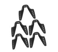 HOLIDYOYO 5pcs Black Soft Eyeglass Nose Pads with Dual Screw Secure Fit Non-slip Replacement for Sports Sunglasses Cycling Running Outdoor Adventure