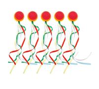 HOLIDYOYO 5Pcs Car Antenna Decorations Rainbow Streamer Flags, Cute Vehicle Antenna Balls for Suv Truck Exterior, Colorful Auto Aerial Accessories for Parade and Outdoor Use