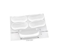 HOLIDYOYO 5pcs Clear Silicone Toilet Seat Bumpers with Self Adhesive Tape Slip Cushion Pads for Noise Reduction and Surface Protection Compatible Toilet Lid Buffers and Riser Spacers