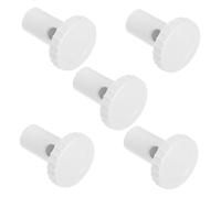 HOLIDYOYO 5pcs Leakproof Drain Plugs Caps for Freezer and Cooler, round Plastic Drain Hole Stoppers with Easy Installation and Universal Compatibility, Suitable for Home and Business Use