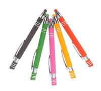HOLIDYOYO 5pcs Multifunctional Stylus Pens for Phone with Capacitive Touch Screen Simple Design and Comfortable Feeling for Note Taking and Random Color