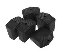 HOLIDYOYO 5pcs Non-Slip Ladder Feet Covers for Folding Ladders Square Rubber Pads for Stable Support and Safety Space-Saving Anti-Slip Foot Protectors for Home Use