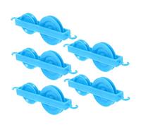 HOLIDYOYO 5pcs Plastic Double Pulley System for Physics Experiments Educational Mechanic Teaching Equipment for School Laboratory Use Lightweight Portable Design