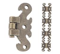HOLIDYOYO 5pcs Vintage Alloy Cabinet Door Hinges Rust Resistant Metal Furniture Hinges for Kitchen Cabinets Smooth Silent Operation Heavy Duty Support