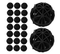 HOLIDYOYO 60pcs Aquarium Bio Balls Porous Filter Media for Fish Tank Pool Water Purification Natural Ecosystem Support Bio Filter Balls for Aquarium and Filtration