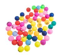 HOLIDYOYO 60Pcs Raffle Balls Seamless Plastic Lottery Game Props for Party Activities Company Events Annual Meetings