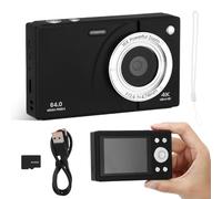 HOLIDYOYO 64gb Retro Camera Compact Digital for Travel Photography Screen Memory Portable Picture Camera for Vlogging