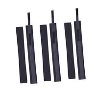 HOLIDYOYO 6pcs Adjustable Cotton Sweat Bands for Hats Soft Absorbent Head Band Accessories for Women Reusable DIY Drawstring Sweatband Supplies Elastic Comfortable Fit Black