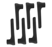 HOLIDYOYO 6pcs Childproof Silicone Door Handle Covers Anti-Collision Protective Glove for Wall and Safety Fit Soft Door Knob Protector in Black