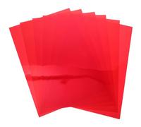 HOLIDYOYO 6Pcs Colored PVC Gel Light Filter Sheets for Photography Lighting, Red Diffuser Film for Studio Flash and LED Strobe Light Adjustment