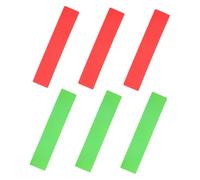 HOLIDYOYO 6pcs Court Line Boundary Marker Set PVC Rectangular Spot Markers for Precision Field Marking Agility Training Equipment in Vivid Green and Red for Tennis Soccer Basketball